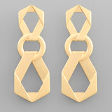 Oval Chain Drop Earrings