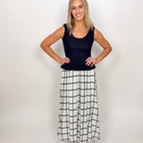 The Zelda Plaid Midi Dress
