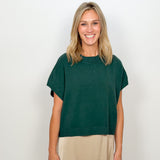 The Jillian Drop Shoulder Short Sleeve Sweater