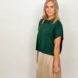 The Jillian Drop Shoulder Short Sleeve Sweater