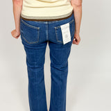 Tummy Control High Rise Crop Straight Denim - Risen Jeans -  B9