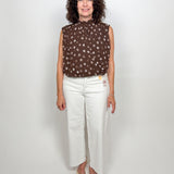 The Imogen Polka Dot Sleeveless Blouse