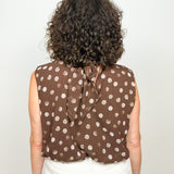 The Imogen Polka Dot Sleeveless Blouse