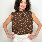 The Imogen Polka Dot Sleeveless Blouse