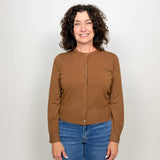 The Brynn Gold Button Cardigan