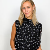 The Imogen Polka Dot Sleeveless Blouse