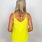 the Reva Pleated Sleeveless Blouse
