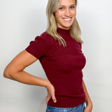 The Nellie Short Sleeve Sweater Top