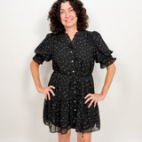 The Stevie Black Dot Dress