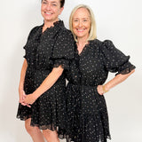 The Stevie Black Dot Dress