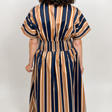 The Theda Striped Midi Dress