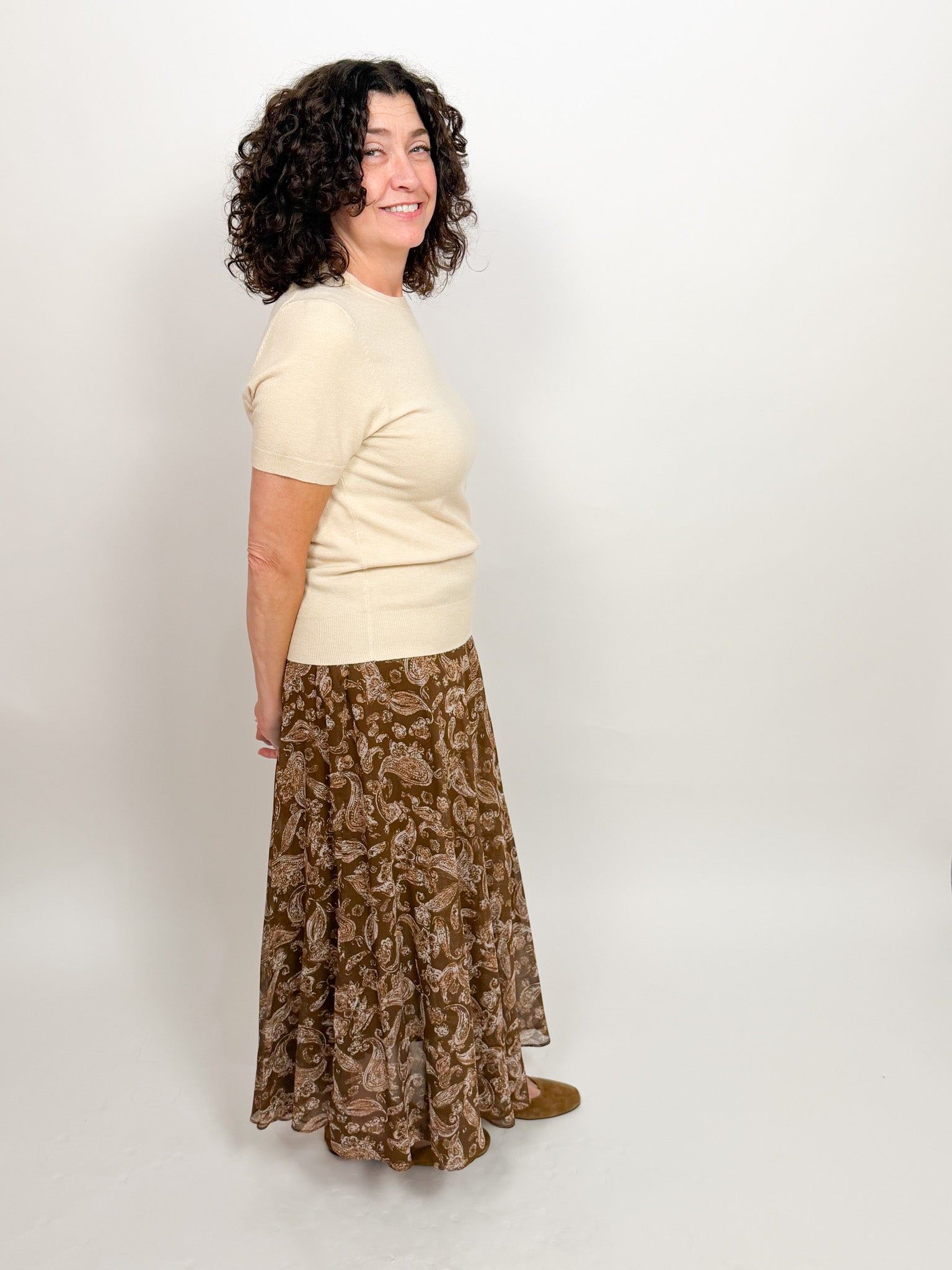 The Lucinda Paisley Maxi Skirt