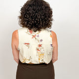 The Iris Floral Tie Sleeveless Top