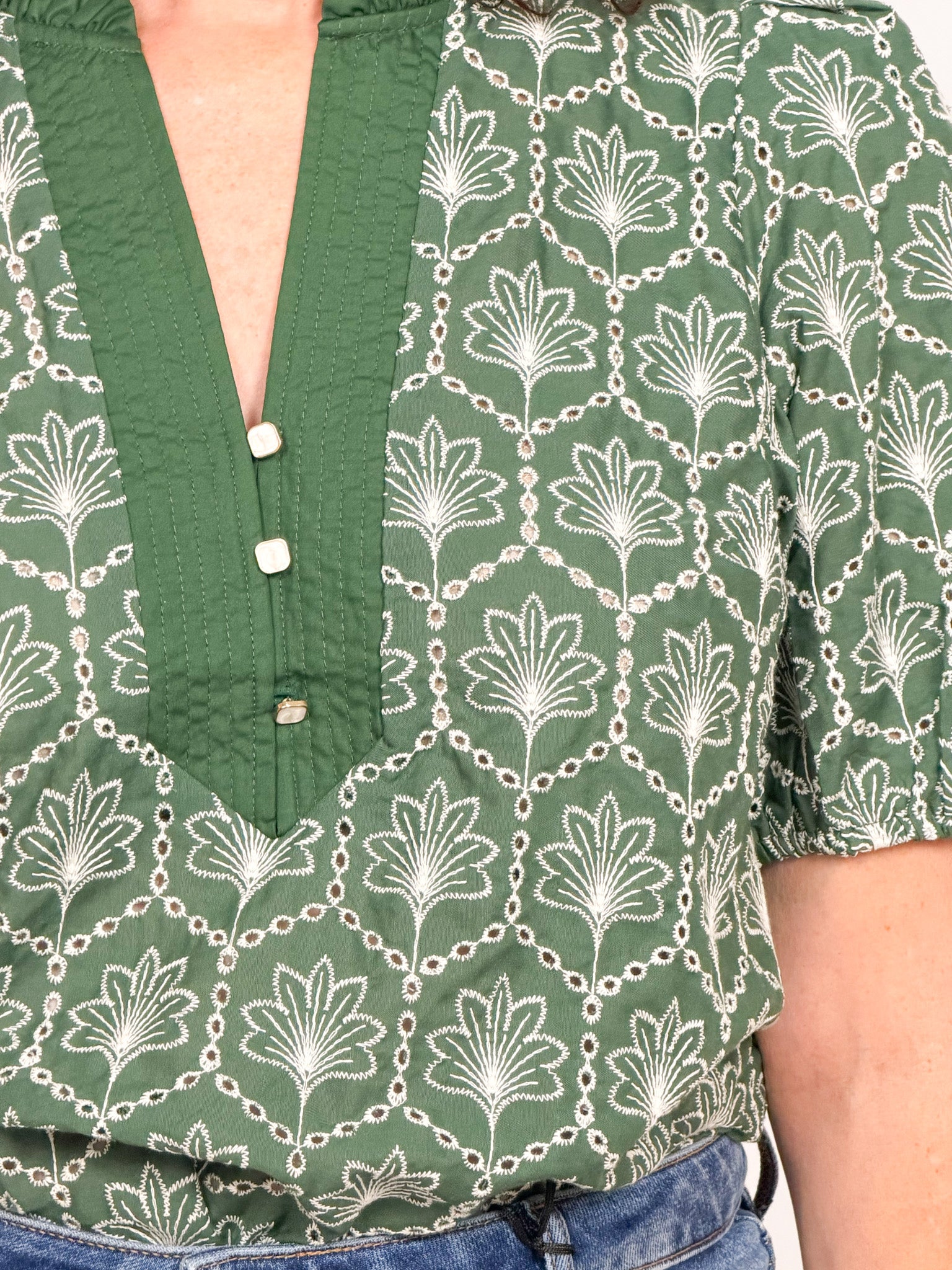 The Eliana Embroidered Blouse