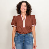 The Neapolitan Short Sleeve Blouse
