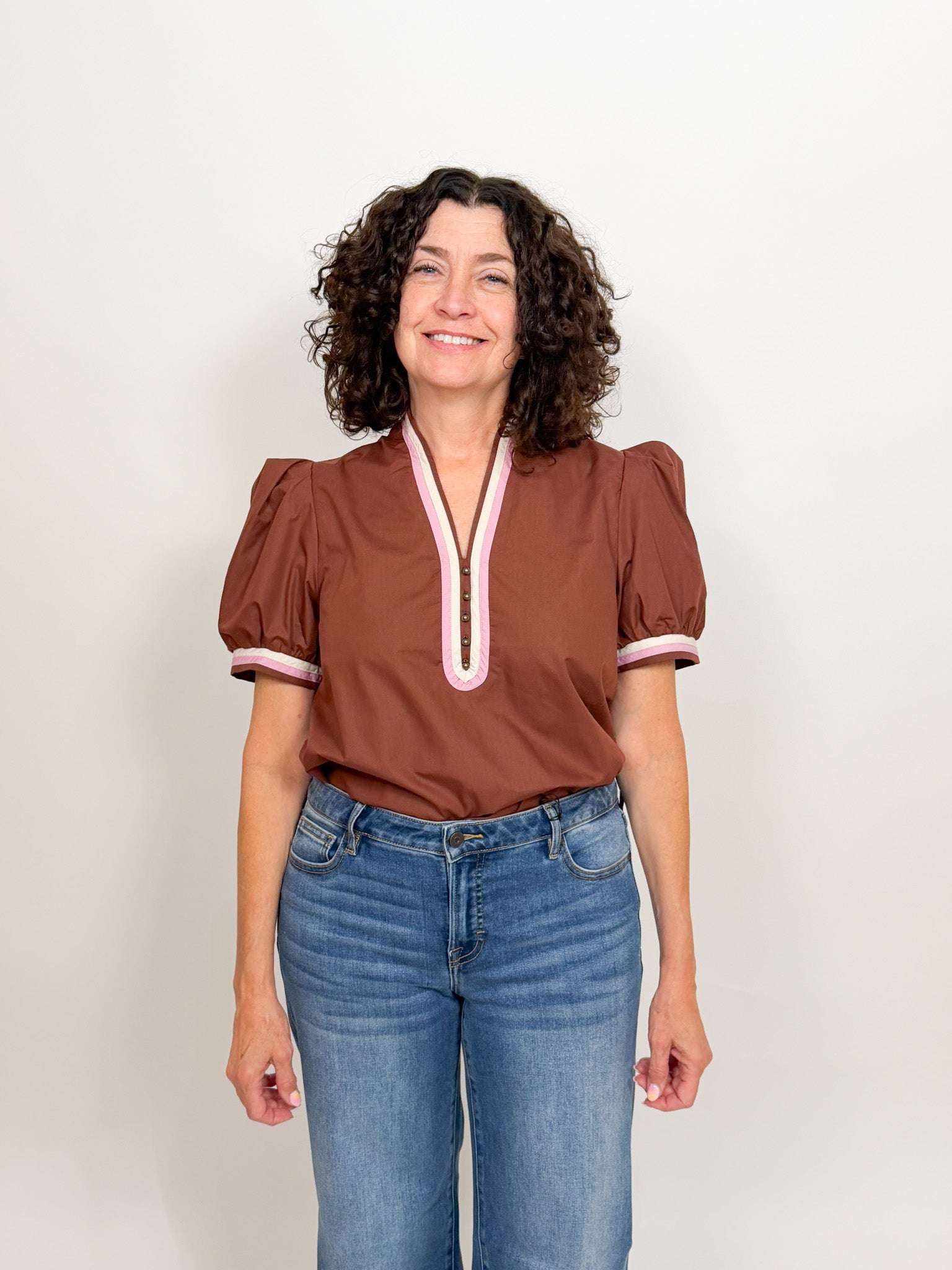 The Neapolitan Short Sleeve Blouse
