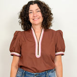 The Neapolitan Short Sleeve Blouse