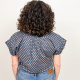 The Nyla Navy Print Blouse