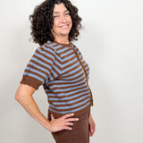 The Artie Striped Short Sleeve Sweater