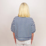 The Eleanor Navy Striped Top