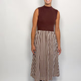 The Oriole Striped Sleeveless Dress