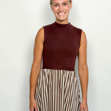 The Oriole Striped Sleeveless Dress