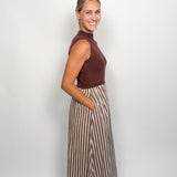 The Oriole Striped Sleeveless Dress