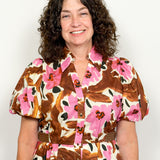 The Audrey Floral Button Front Dress
