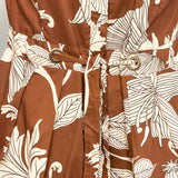 The Vanessa Brown Floral Midi Dress