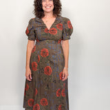 The Lunaria Floral Midi Dress