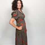 The Lunaria Floral Midi Dress