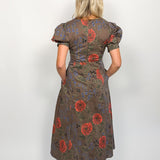 The Lunaria Floral Midi Dress