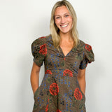 The Lunaria Floral Midi Dress