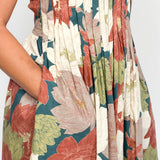 The Elliot Floral Pleated Midi Dress