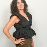 The Nikita Black Bow Top