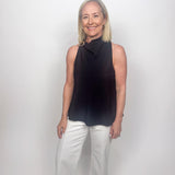 The Graycen Gold Ring Accent Halter Top