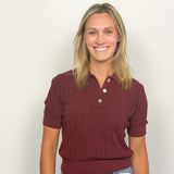 The Penelope Knit Collared Top