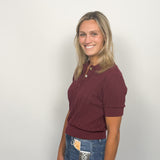 The Penelope Knit Collared Top