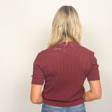 The Penelope Knit Collared Top