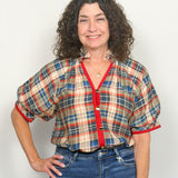 The Adira Plaid Top