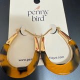 Tortoise Hoop Earrings