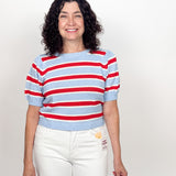 The Birch Stripe Short Sleeve Knit Top