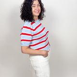 The Birch Stripe Short Sleeve Knit Top