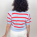 The Birch Stripe Short Sleeve Knit Top
