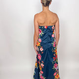 The Alicia Floral Strapless Maxi Dress