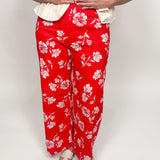 The Cordelia Red Floral Pants