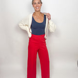The Inez Pintuck Crop Pants