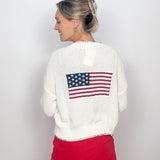 American Flag Open Cardigan