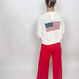 American Flag Open Cardigan