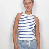 The Dana Blue Stripe Top